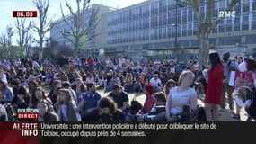 Université de Nanterre bloquée: "Pendant l'AG, des étudiants mais aussi des postiers, des cheminots ont voté à main levée!"
