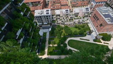 Le quartier moderne de Puerta Nuova à Milan, mise sur la végétalisation. 