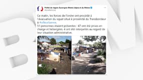 Le squat installé près du Transbordeur, à Villeurbanne, a été évacué.