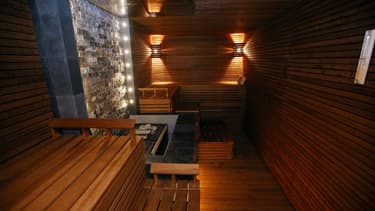 Un sauna.