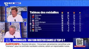 Médailles : va-t-on rester dans le top 5 ? - 10/08