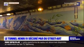 Paris: le tunnel Henri IV décoré par une gigantesque fresque rendant hommage à la Polynésie