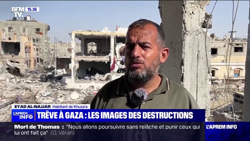Au 4e jour de la trêve, des Gazaouis constatent l'ampleur des dégâts en rentrant chez eux