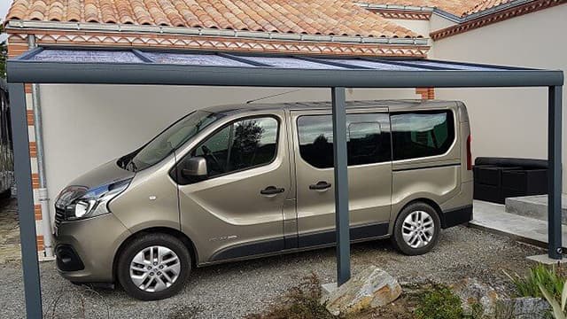 Carport toit polycarbonate adossé Carport toit polycarbonate adossé