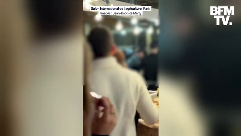 Salon de l'agriculture: une rixe a éclaté entre des exposants et des visiteurs pour une raison inconnue