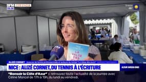 Nice: la joueuse de tennis Alizé Cornet présente au Festival du livre