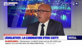 Législatives: Eric Ciotti, candidat à sa réélection, estime que la candidate de la NUPES sera au second tour face à lui