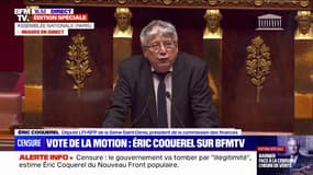 Motion de censure: "Nous faisons aujourd'hui l'histoire", déclare Éric Coquerel à l'Assemblée nationale