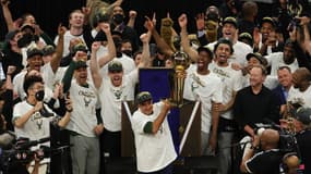La joie des Bucks après leur sacre NBA