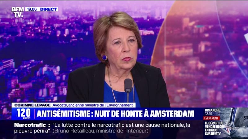 Agressions de supporters israéliens à Amsterdam: l'ancienne ministre Corinne Lepage évoque son 