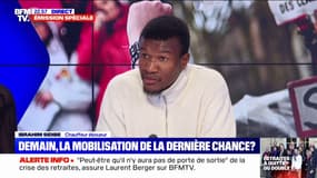 Ibrahim Sidibe, chauffeur éboueur: "La stratégie du gouvernement est un jeu dangereux voire criminel. M. Macron attend qu'il y ait un drame"