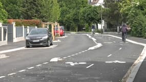 Une piste cyclable paralyse le trafic à Strasbourg. 