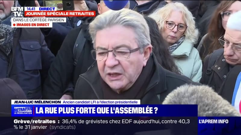 Jean-Luc Mélenchon sur la réforme des retraites: Emmanuel Macron 