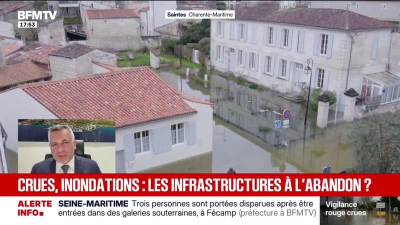 "Ça a été fait dans des conditions inacceptables", dénonce Sébastien Leroy, maire de Mandelieu-la-Napoule, à propos du transfert de la gestion des digues aux maires