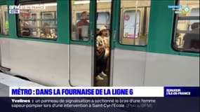 Canicule: dans la fournaise de la ligne 6 du métro parisien