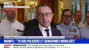 "Tolérance zéro": Bruno Retailleau déclare que les forces de l'ordre "ne toléreront aucun dérapage" durant les manifestation du 2 octobre 