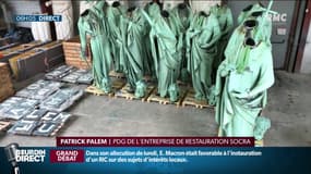 Les apôtres en cours de rénovation