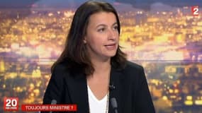 Cécile Duflot sur le plateau du 20h de France, lundi 24 septembre