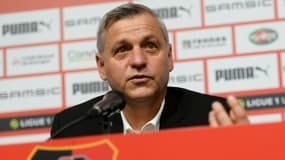 Bruno Genesio, l'entraîneur du Stade rennais au Roazhon Park, à Rennes, le 5 mars 2021.