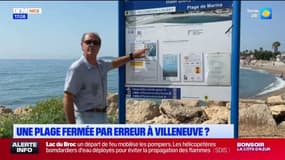 Villeneuve-Loubet: une plage fermée par erreur