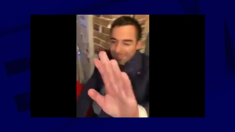 Capture d'écran d'une des vidéos sur lesquelles Julien Odoul est insulté