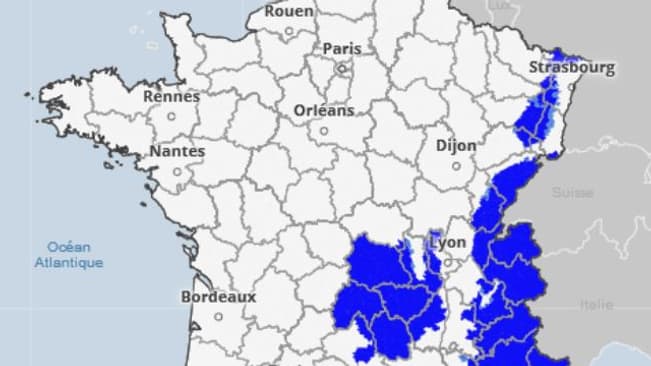 Les départements concernés