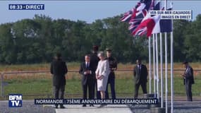 D-Day: la Première ministre britannique Theresa May vient d'arriver à Ver-sur-Mer pour inaugurer un mémorial