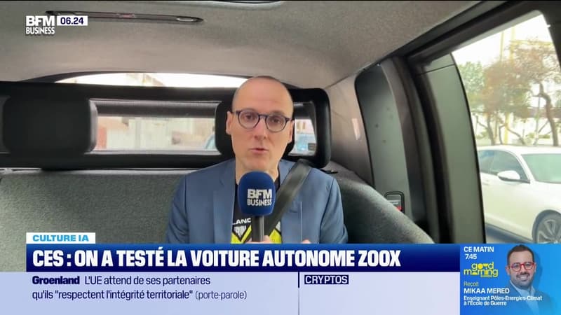 Culture IA : CES... on a testé la voiture autonome Zoox, par Anthony Morel - 06/01