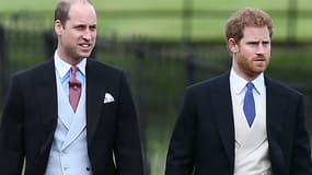 Les princes William et Harry au mariage de Pippa Middleton à Englefield en 2017