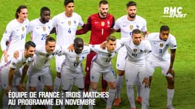 Équipe de France : Trois matches au programme en novembre