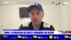 Euro 2024: Benjamin Midi, supporter des Bleus, fait rayonner la ville de Ducey grâce à sa banderole