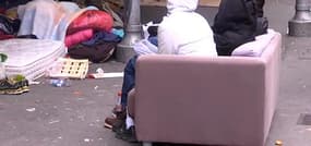 Sous la station de métro Stalingrad, un camp de migrants improvisé