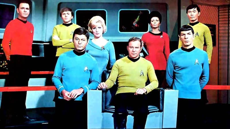 L'équipe de la première version de Star Trek
