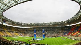 Vue générale du Stade de France avant le début de la finale de la Ligue des Champions entre Barcelone et Arsenal, le 17 mai 2006 à Saint-Denis.