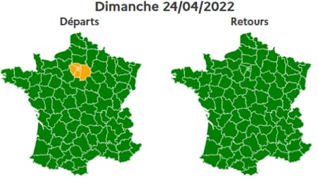 Un dimanche classé orange dans le sens des départs en Île-de-France.