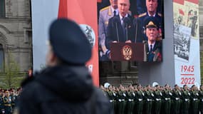 Le discours de Poutine le 9 mai dernier, lors des célébrations du "Jour de la victoire" de l'URSS sur l'Allemagne nazie sur la Place rouge. 