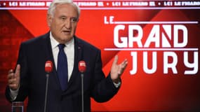 Jean-Pierre Raffarin sur le plateau du grand jury RTL/Le Figaro/LCI ce dimanche