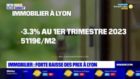 Forte baisse des prix de l'immobilier à Lyon mais hausse des taux d'intérêt