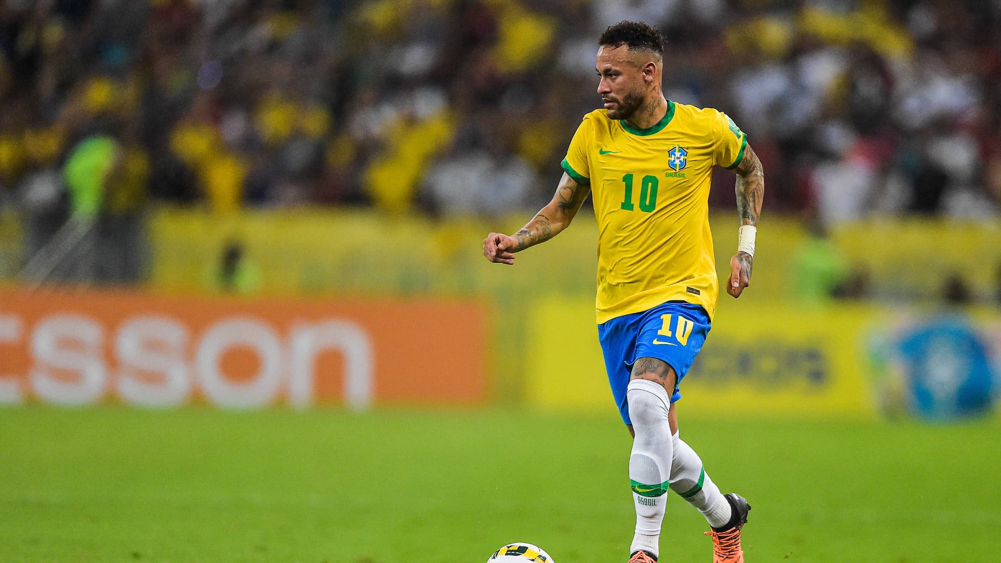 Neymar avec le Brésil, à Rio de Janeiro le 25 mars 2022 Neymar avec le Brésil, à Rio de Janeiro le 25 mars 2022