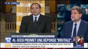 Le président égyptien promet de "venger" les victimes de l'attentat dans une mosquée soufie 