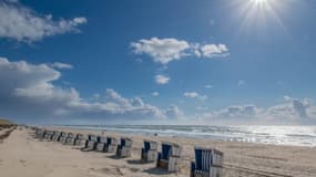 Plage sur l'ile de Sylt dans la Frise allemande