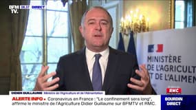 Le ministre de l'Agriculture Didier Guillaume affirme que "le confinement sera long"