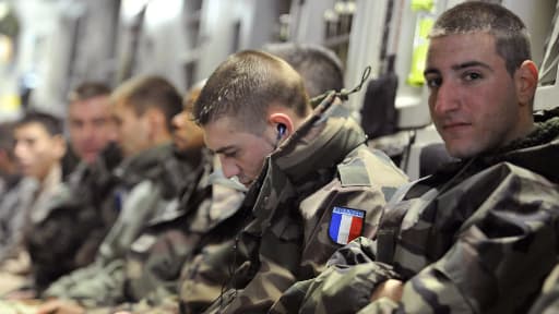 Soldats français en partance pour le Mali, jeudi