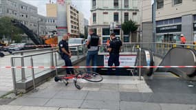 Le métro Charpennes à Villeurbanne, où un homme a été tué à l'arme blanche, mercredi 20 août 2025.