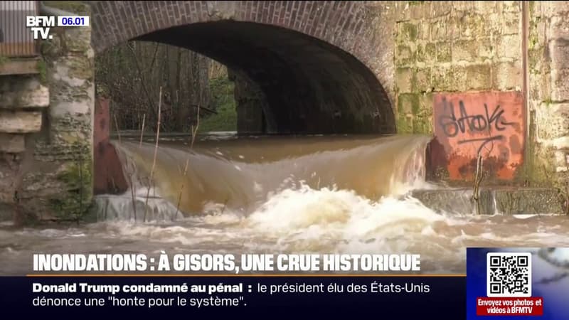 Regarder la vidéo Inondations: à Gisors, une crue historique