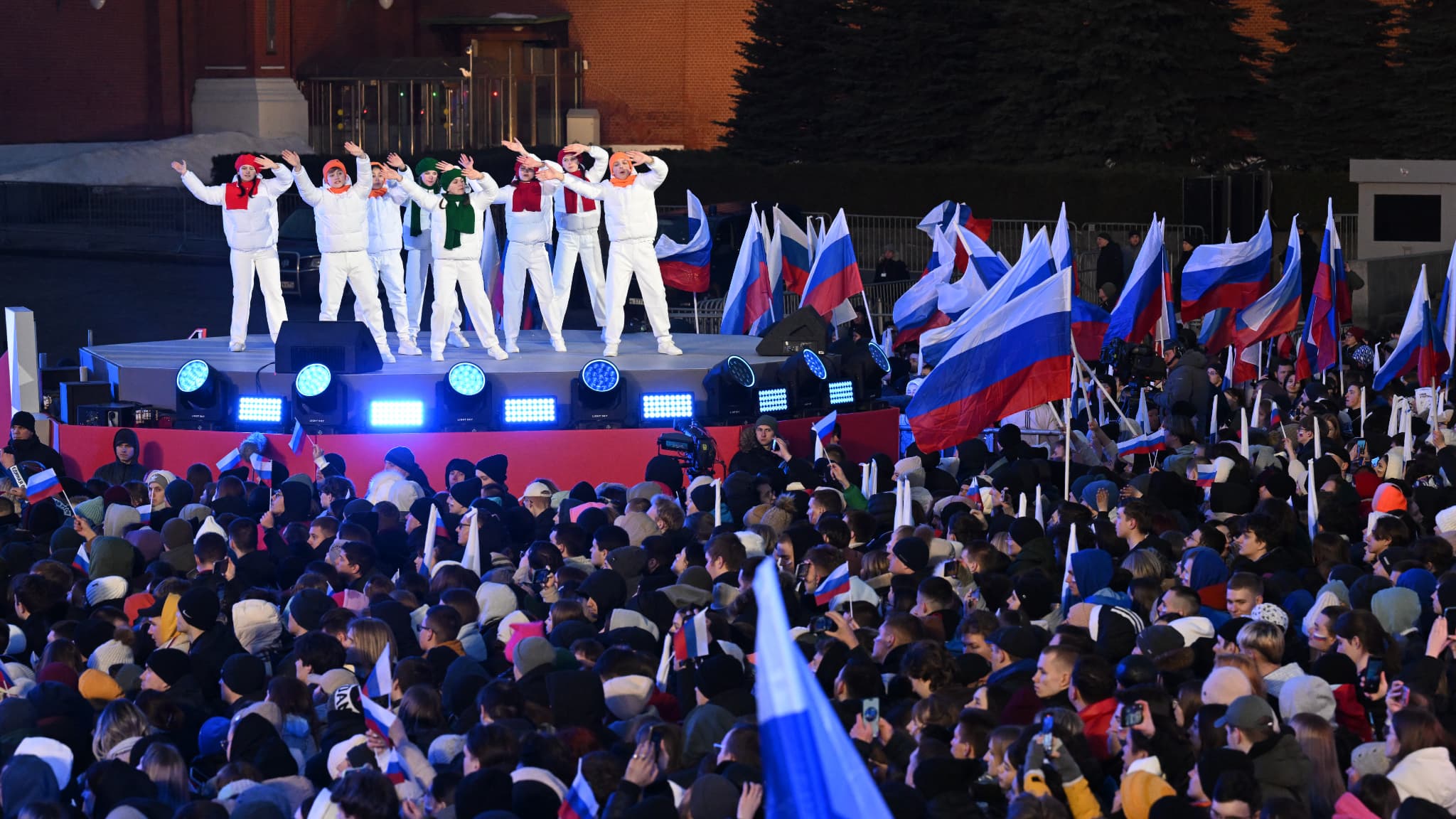 Un concert patriotique organisé sur la place Rouge, le 18 mars 2024