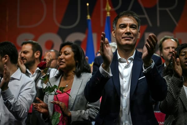 Olivier Faure après son discours au congrès du PS, le 19 septembre 2021 à Villeurbanne Olivier Faure après son discours au congrès du PS, le 19 septembre 2021 à Villeurbanne