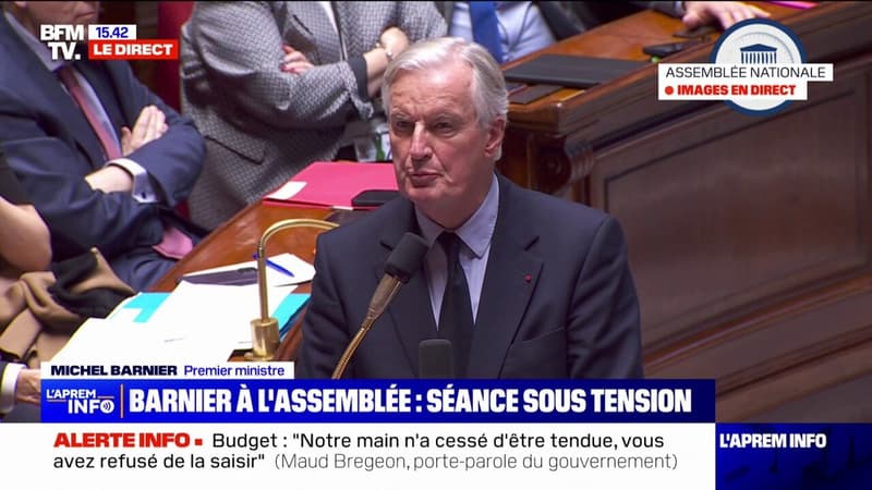 Michel Barnier devant l'Assemblée nationale: 