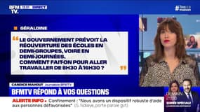 Le gouvernement prévoit la réouverture de classes en demi-groupes ou demi-journées, comment fait-on pour aller travailler de 8h30 à 16h30? BFMTV répond à vos questions