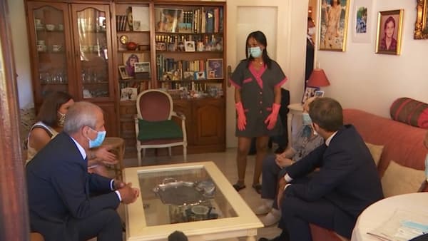 Emmanuel Macron à Toulon, le 4 août 2020. Emmanuel Macron à Toulon, le 4 août 2020.